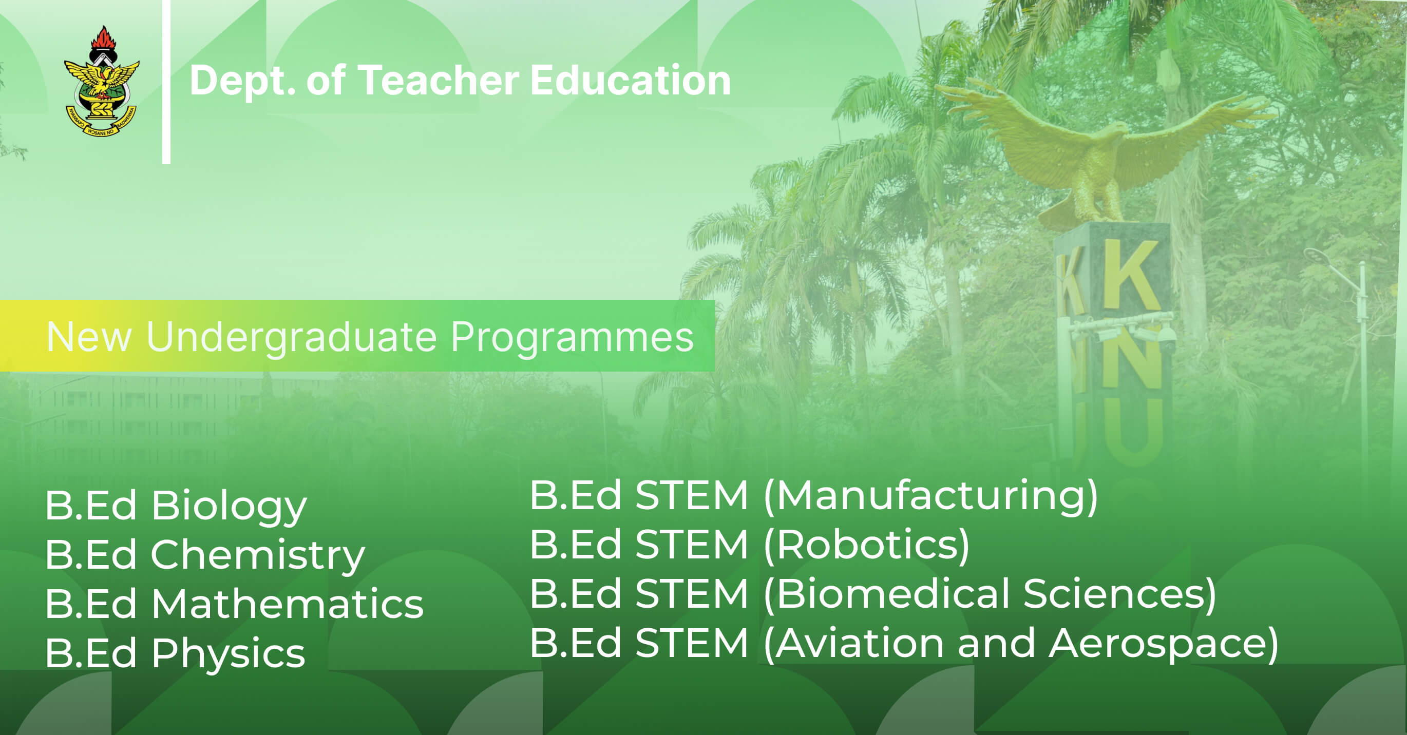DTE - NEW UG Courses